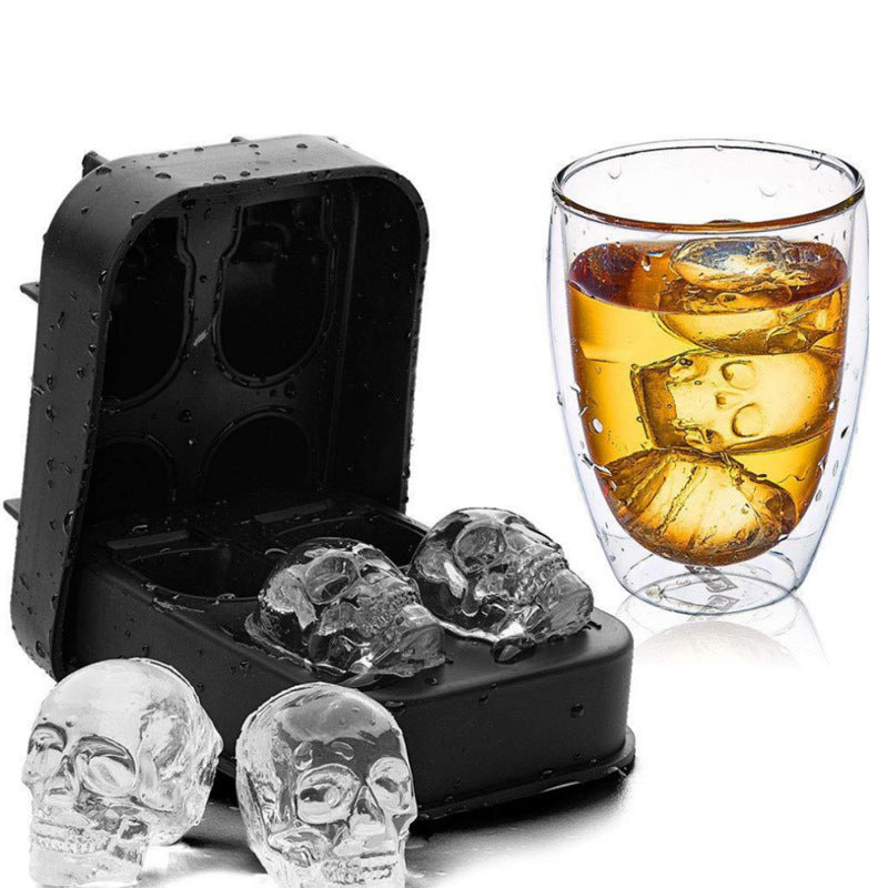 3D Totenkopf Eiswürfel